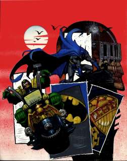 Simon Bisley - Batman/Judge Dredd: Judgement on Gotham Unused Large Art Painted Cover (1991)