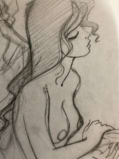 Yslaire - Dessin original au crayon - Sambre - Julie | Catawiki