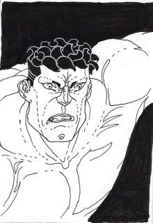 Nir Levie | Hulk Sketch Card - Spider-Man Art Drop | TDArt