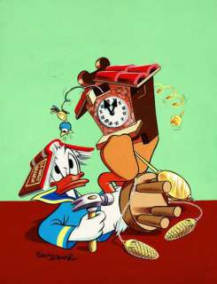 Walt Disney | Donald se bat avec une horloge, couverture originale en… | Septimus