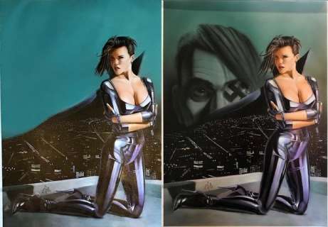 Sperlonga, Lorenzo - Original "Cybersix" Cover Skorpio - (1998) | Catawiki