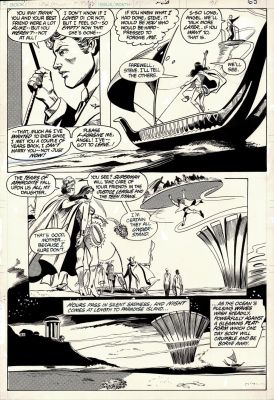 Frank McLaughlin, Gene Colan | Wonder Woman #300 P 65 (Historic Story! Steve Trevor Says ’No’ At the Altar To Wonder Woman As the Entire Jla Leave Paradise Island!) 1982 | Romitaman