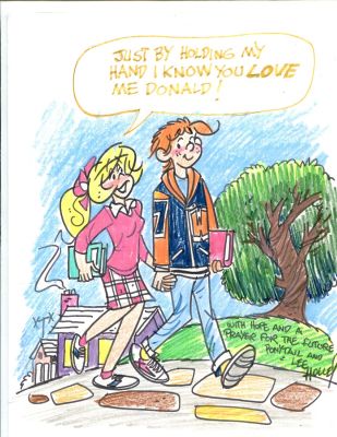 Lee Holley | Lee Holley - "Ponytail" Commission - Signed | Anthony’s Comic Book Art