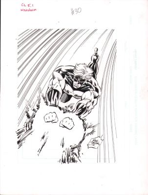 Mike Deodato Jr. | 1994 Overpower Captain Marvel Card Art - Signed | Anthony’s Comic Book Art