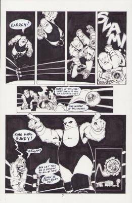 Andy Macdonald | King Kong Bundy #2 Pg. 7 - Coa Included Issue 2 Page 7 | Anthony’s Comic Book Art