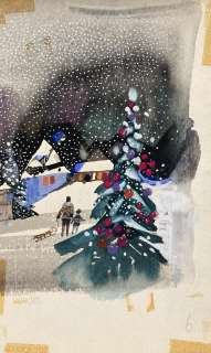 Zbigniew Rychlicki (1922 - 1989) | Zbigniew Rychlicki | Choinka, ilustracja zimowa | Desa Unicum