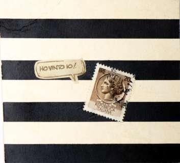 PIGNOTTI LAMBERTO (n. 1926) - cartoon stamp - "Ho vinto io" | Capitolium Art