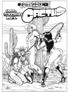 Calligari, Silvano - 6 original plates "Djustine - Una storia del cactus" complete episode (2004) | Catawiki
