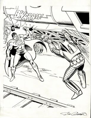 Dick Giordano | Superman Vs Lex Luthor Merchandising Pinup (1970-80S) | Romitaman