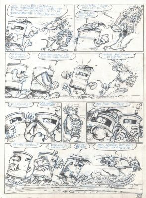David Edouard | PLANCHE ORIGINALE 43 TOME 1 de RAT’S En partance pour nulle part | Galerie Napoléon