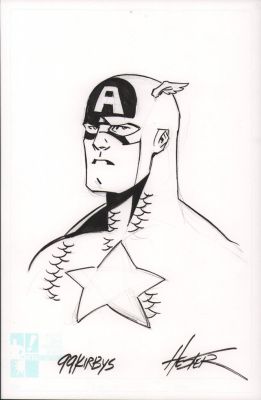 Phil Hester | Captain America Commission - Signed | Anthony’s Comic Book Art