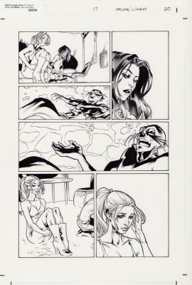 Karl Moline | Buffy the Vampire Slayer #17 Pg.20 - Interior Page - Mini Sketch on Back | Anthony’s Comic Book Art