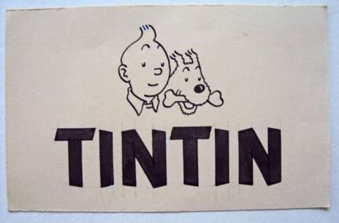 Studios Hergé - Dessin original Ã  l’encre de chine - Tintin (années 60) | Catawiki