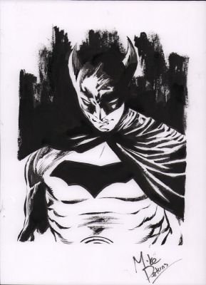 Mike Perkins | Old School Batman Commission - Signed | Anthony’s Comic Book Art