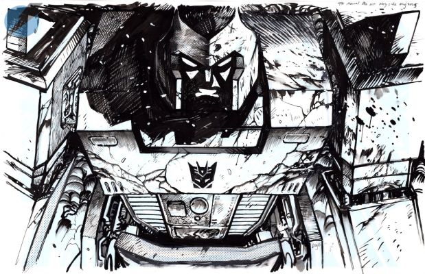 Daniel Warren Johnson | Transformers Issue Compendium Page Slipcase Cover | Felix Comic Art