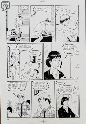 Adrian Tomine | Optic Nerve Art Page 28 | Panel Page Art