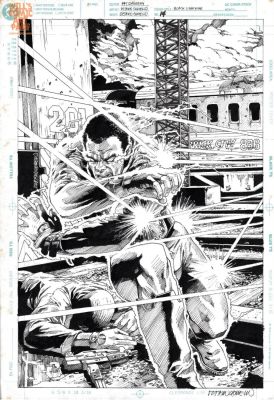 Octavio Cariello | Black Lightning #14 Cover (Dc, 1995) | Will’s Comic Art Page