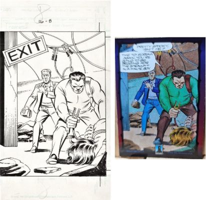 Steve Ditko | Ditko, Steve - Dark Dominion #0 Comic Book Card Art #74 Jim Shooter 1993 | Cool Lines Art