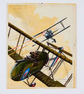 Air Ace Picture Library 325 (1966) original cover artwork by Alan… | Comic Book Auctions ltd