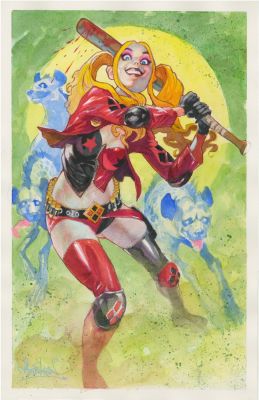 Aniekan Udofia | Harley Quinn Pinup Dc Batman Joker | TDArt