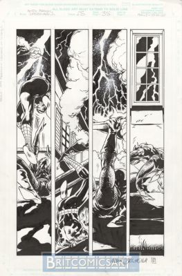 Mark Buckingham | Peter Parker Spider-Man 25 Pg 35 By Mark Buckingham Vs Goblin Issue 25 Page 35 | BritComicsArt