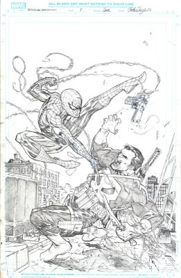 Netho Diaz - Punisher Vs Spider-Man Issue 01 Page Cover