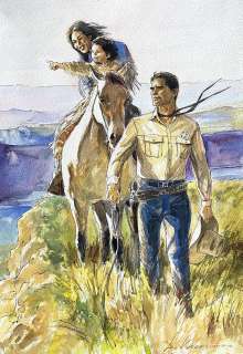 LUCA VANNINI - Original illustration for Tex. Cm. 36,5x52. Signed. Mint. Code 1742.