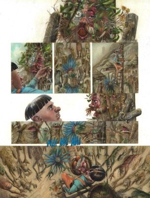 Exposition Science Fiction | Planche originale 12 de Rayons pour Sidar Tome 2 | Galerie Napoléon