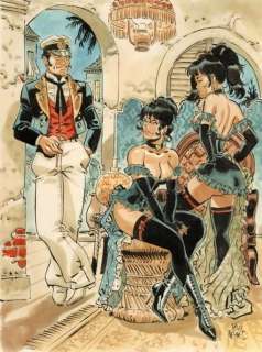 Meynet. Illustration originale Hommage à Pratt | BDEnchères