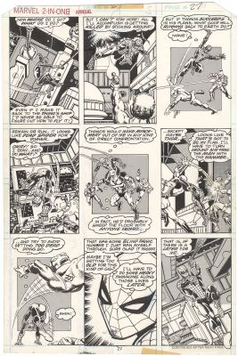 Jim Starlin | Marvel Two-in-One Annual #2 p27 (Spider-Man) | Nostalgic Investments