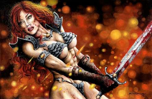 Martin Rodriguez - Red Sonja | Corner4art Auctions