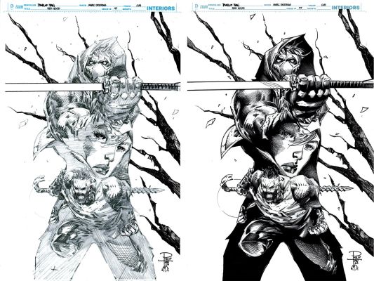 Marc Deering - Red Hood: Outlaw #47 Published Cover (Red Hood ‘Jason Todd‘ Artemis, & Bizarro!) 2020