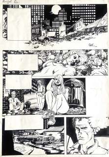 Ramon Angel Gil | Original page for Mad Squad. Cm. 26,5x36,5. Ink. Signed. Mint. Code 1779. | Segni e Disegni