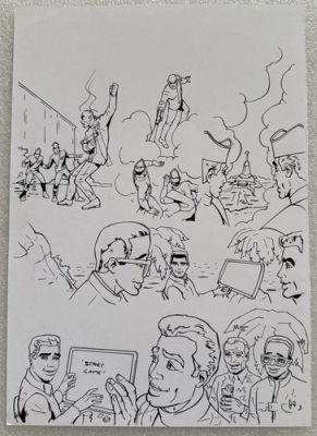 Lee Sullivan Original - 1990’s Thunderbirds Concept Comic Book Art Sketch - #14 | eBay Europe (Buy It Now)