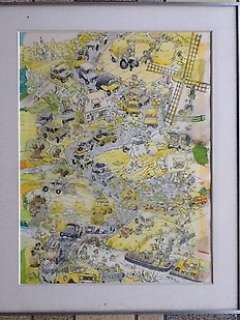 Ryssack, Eddy - Original illustration + colour film - Advertising assignment for Renault | Catawiki