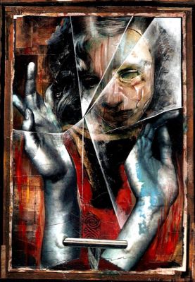Miran Kim | The Bandy Man #3 Painted Cover (Created in a Dave McKean Way!) 1997 | Romitaman
