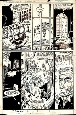 Todd McFarlane | Amazing Spider-Man #309 P 8 (Spider-Man Swings Into His Home, Takes Off Costume & Finds Mj Gone, Hostage To Jonathon Caesar!) 1988 | Romitaman