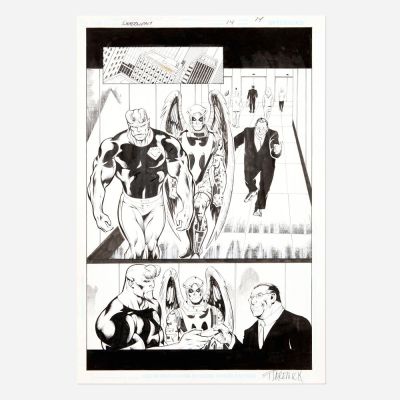Lot 327 - Tom Derenick and Wayne Faucher, Shadowpact #14 Story Page 14 Original Art (DC Comics, 2007)