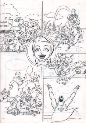 Darwyn Cooke, J. Bone | Dc Comics Presents: Superman #1 P.6 - the Phantom Quarterback - 2004 | Anthony’s Comic Book Art