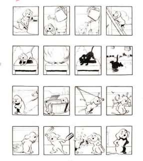 Rabier. Benjamin.(1864-1939) | RABIER. Benjamin. Â«Pataud et l’HygièneÂ». Dessin Ã  l’encre de Chine sur | Tessier Sarrou