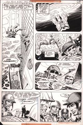 Dick Ayers, Romeo Tanghal | Sgt. Rock #323 P.10 - Man Overboard - 1978 | Anthony’s Comic Book Art