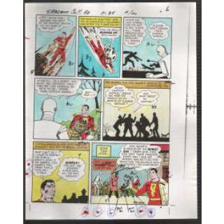 Hand Painted Color Guide-Capt Marvel-Shazam-C35-1975-DC