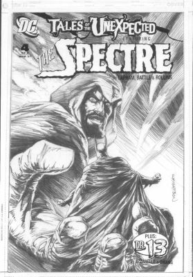 Berni Wrightson | Wrightson, Berni - Tales of the Unexpected #4 Finished Cover, New Spectre & Batman! W/ Logo | Cool Lines Art