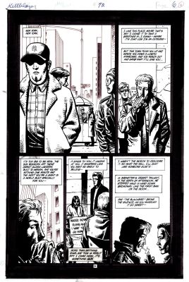 Steve Dillon | Hellblazer #72 P 6 (Constantine During His First Trip To New York Smoking a Cigarette!) 1993 | Romitaman