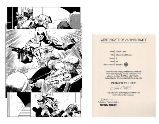 Pat Olliffe | Gi Joe Silent Mission - Monoprint Issue 1 Page 13 | Catskill Comics