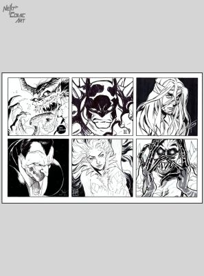 Kim Jacinto Justine Frany Tek Javier | Batman Jam Piece | Next Comic Art