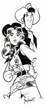 Bonhomme | Lucky Luke, dessin original à l’encre de chine réalisé… | Septimus