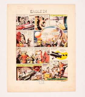 Dan Dare original artwork (1959) drawn and painted by Frank Hampson for The…