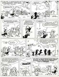 Raymond Macherot | Sibylline s’envole, planche originale à l’encre de chine… | Septimus