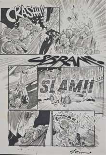 Tavola originale Flaviano Armentaro Black Widow # 2 pag. 5